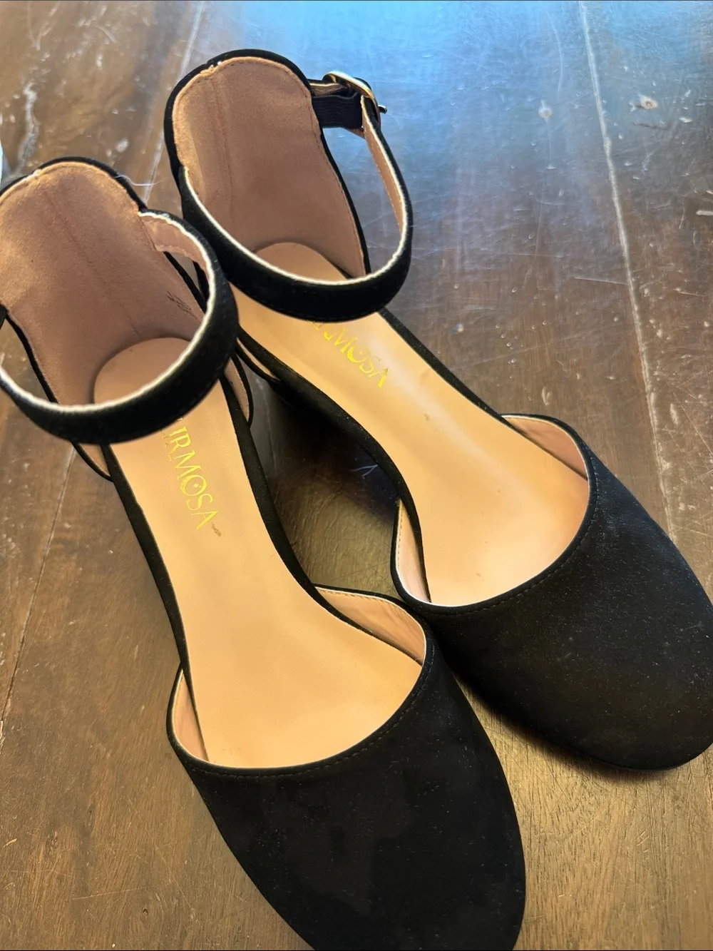 Black Ankle Strap girls kids heels